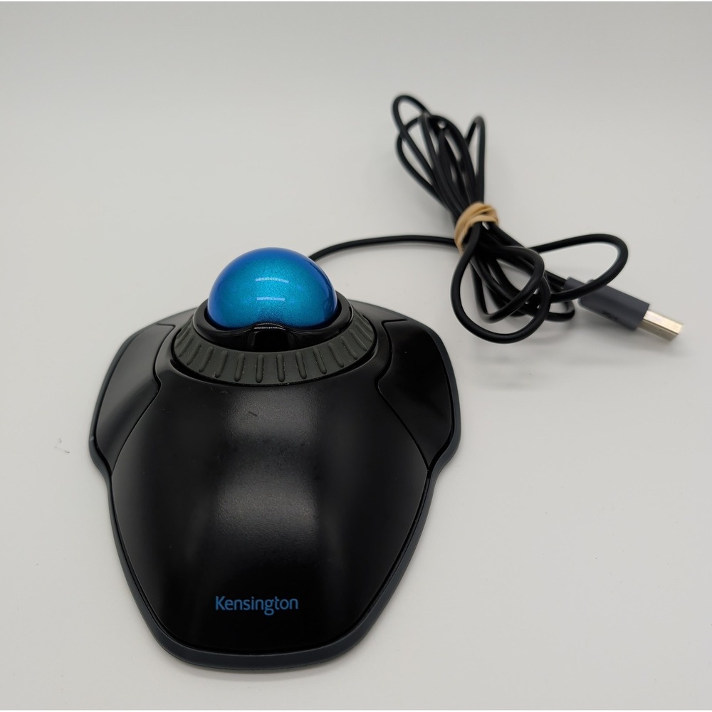 Kensington K72337 Orbit Smooth Trackball with Scroll Ring Marble Mouse M01047